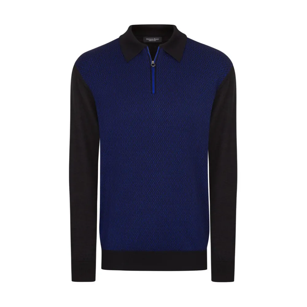 Discount Zip Polo Shirt Mens Knitwear