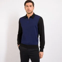 Discount Zip Polo Shirt Mens Knitwear