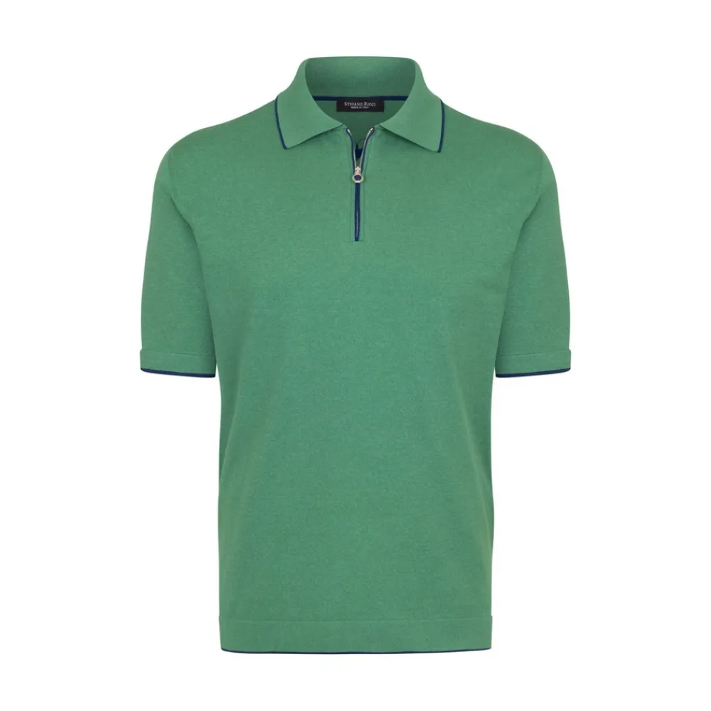 Clearance Zip Polo Shirt Mens Last Sizes