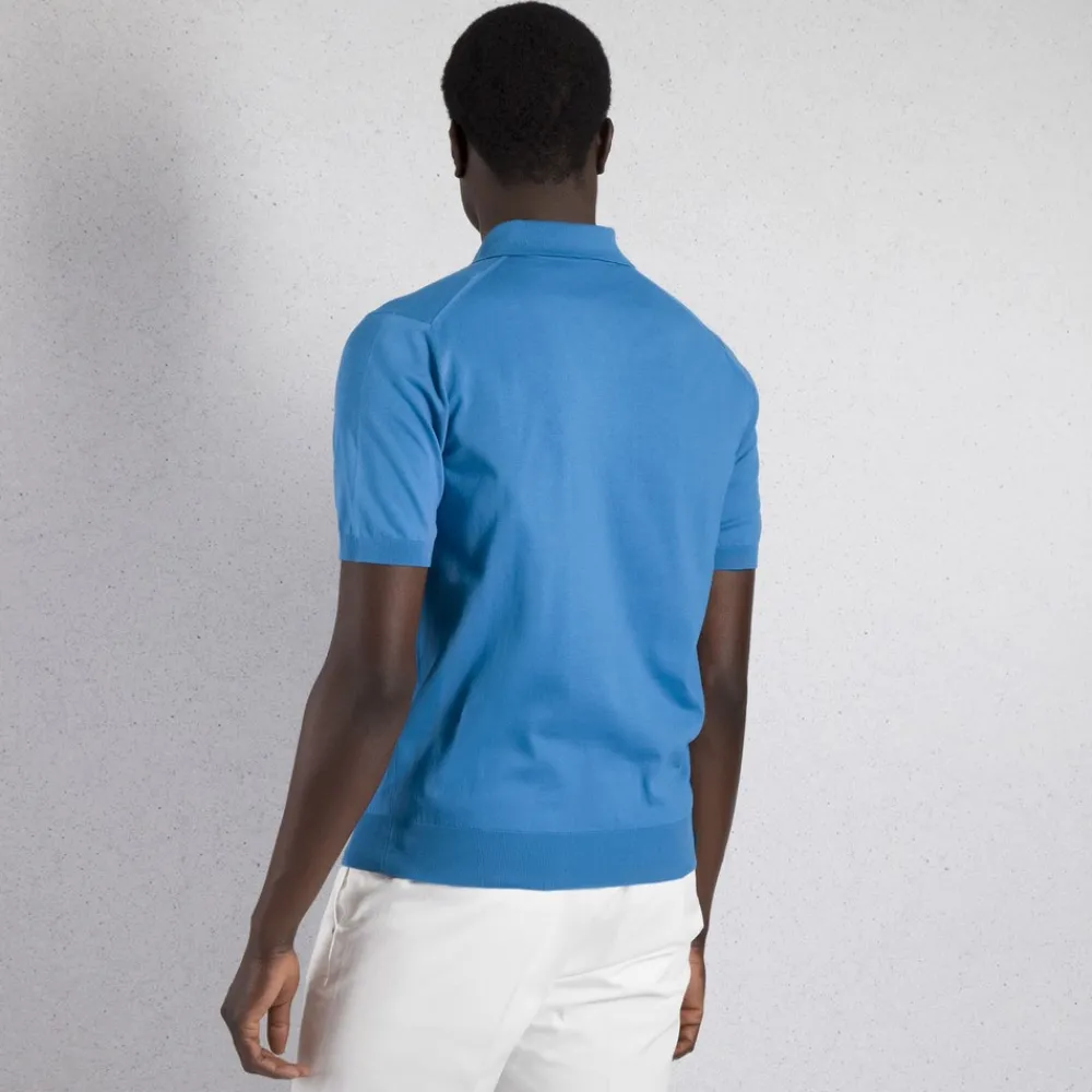 Hot Zip Polo Shirt Mens Knitwear