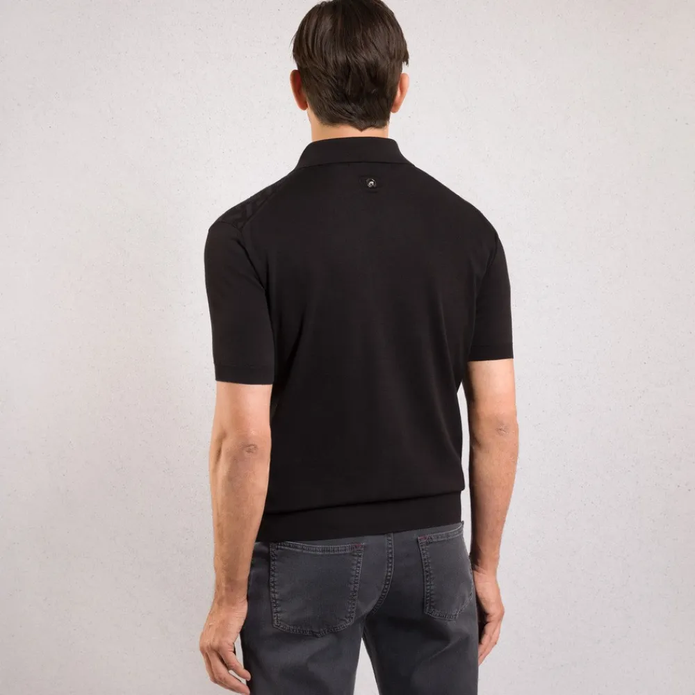Shop Zip Polo Shirt Mens Knitwear
