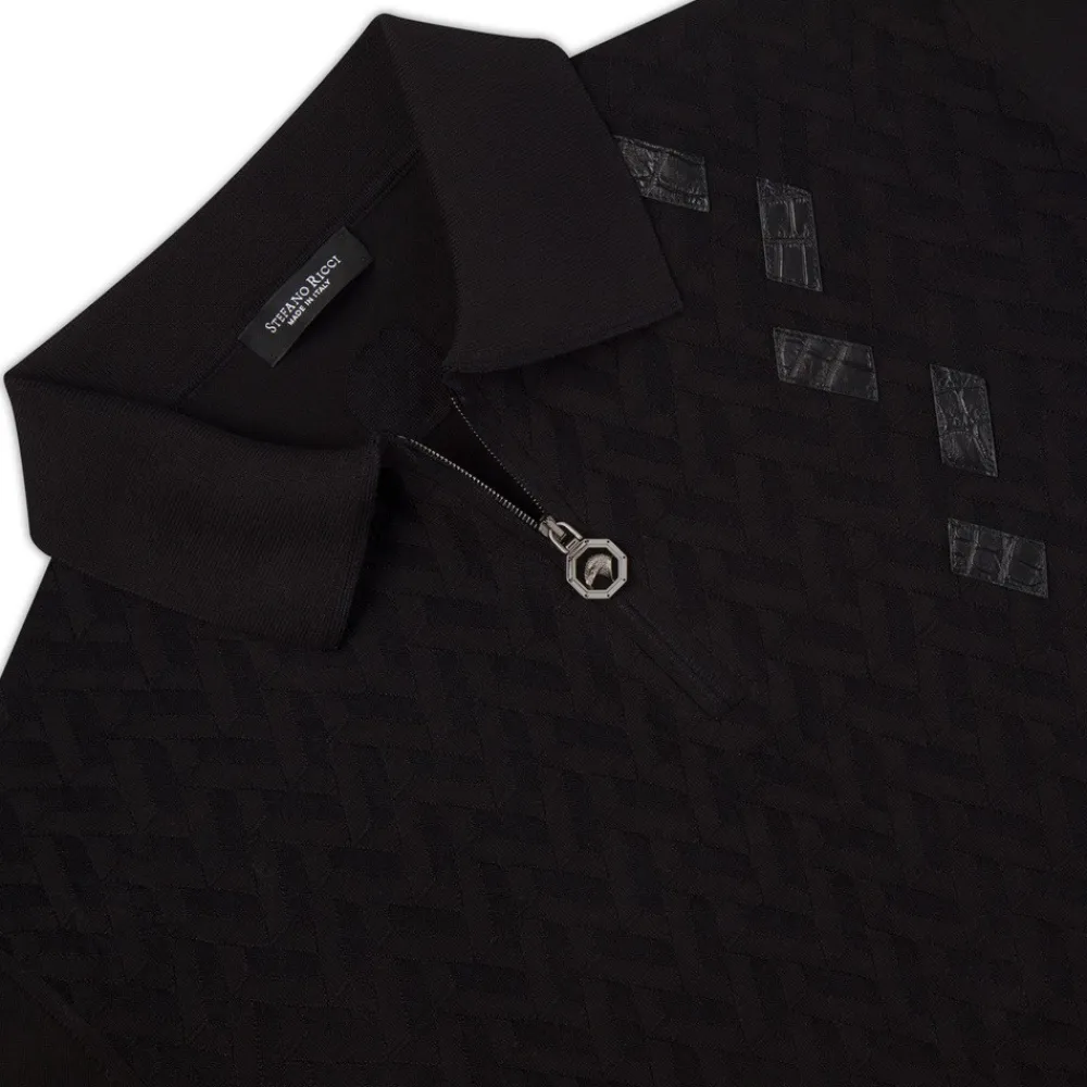 Shop Zip Polo Shirt Mens Knitwear
