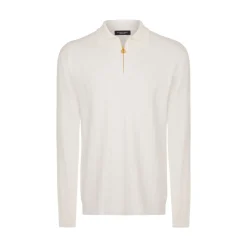 Clearance Zip Polo Shirt Mens Knitwear