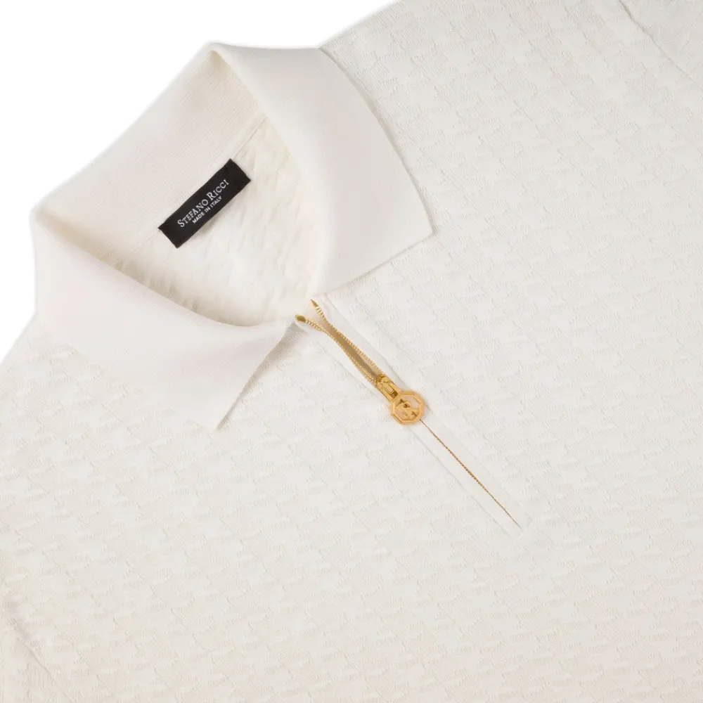 Clearance Zip Polo Shirt Mens Knitwear